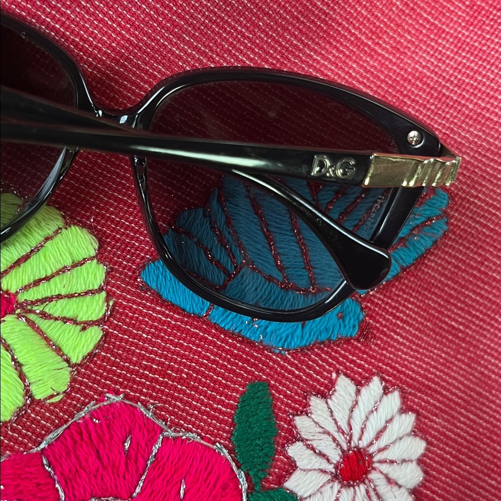 DG DOLCE & GABBANA DD 8096 501/8G 58-14 135 3N SUNGLASSES Cat Eye BLACK - Picture 11 of 12